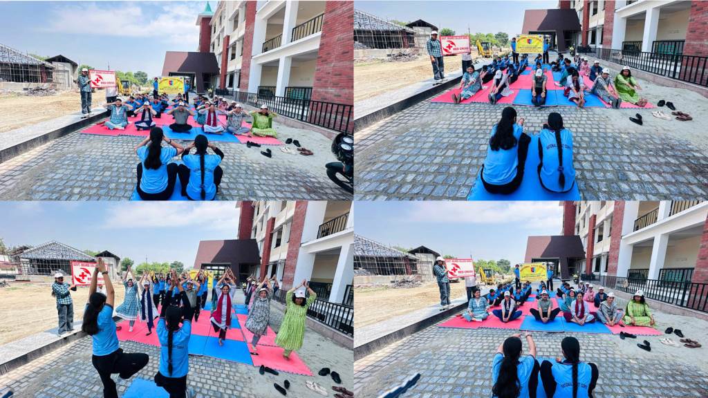 International Yoga Day Celebrated with Enthusiasm at Prof Simmi Agnihotri Government College Haroli